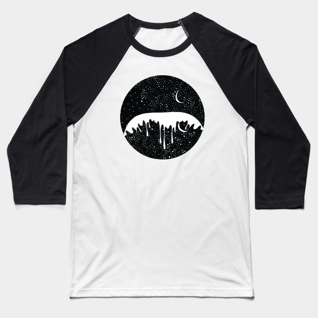 Melting worlds Baseball T-Shirt by ckai